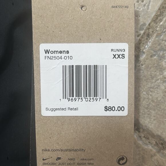 Nike Dri-Fit ADV Aeroswift Running Singlet Black FN2504-010 Women’s Size XXS - Picture 2 of 3